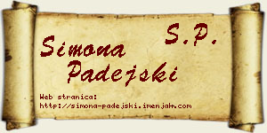 Simona Padejski vizit kartica